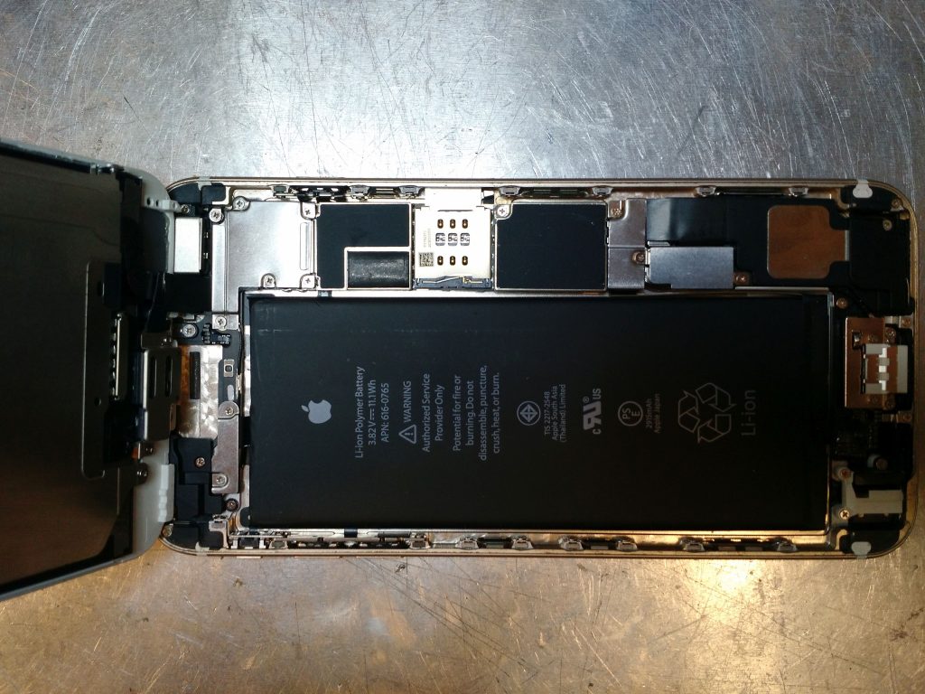 iphone internals with battery